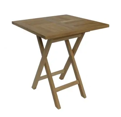 Artikelbild des Artikels “Malmö Teak Klapptisch 70×70 – kompakter Gartentisch “